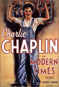 P ster do filme Tempos Modernos, de Charlie Chaplin