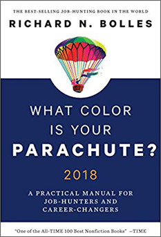 Capa do livro  What color is your parachute  , de Richard N  Bolles 